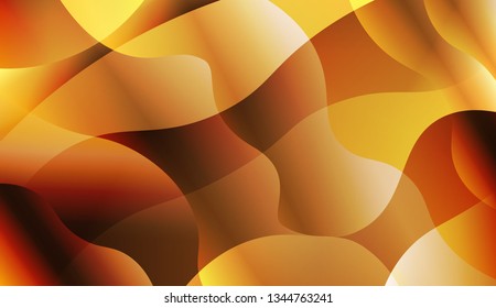 Wavy Background. Design For Your Header Page, Ad, Poster, Banner. Vector Illustration with Color Gradient.