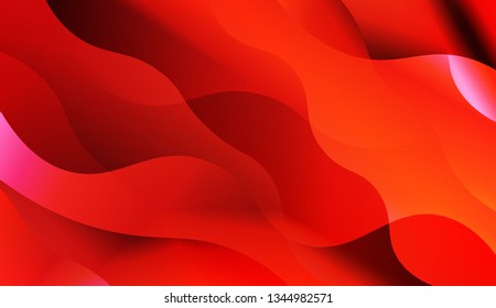 Wavy Background. Design For Your Header Page, Ad, Poster, Banner. Vector Illustration with Color Gradient.