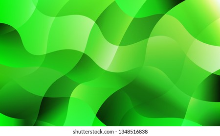 Wavy Background. Design For Your Header Page, Ad, Poster, Banner. Vector Illustration with Color Gradient.