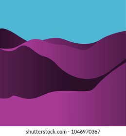 Wavy Background. Dynamic Effect.Vector Illustration. Design Template