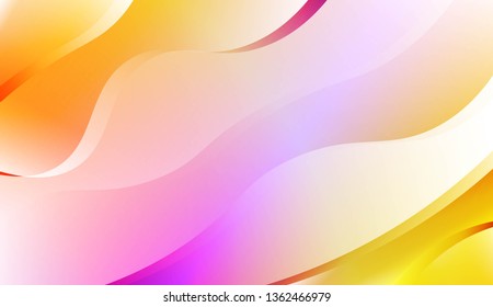 Wavy Background. For Flyer, Brochure, Booklet And Websites Design Vector Illustration with Color Gradient