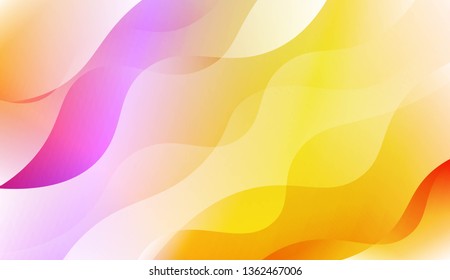 Wavy Background. For Flyer, Brochure, Booklet And Websites Design Vector Illustration with Color Gradient