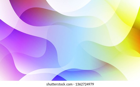 Wavy Background. For Flyer, Brochure, Booklet And Websites Design Vector Illustration with Color Gradient