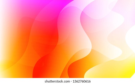 Wavy Background. For Flyer, Brochure, Booklet And Websites Design Vector Illustration with Color Gradient