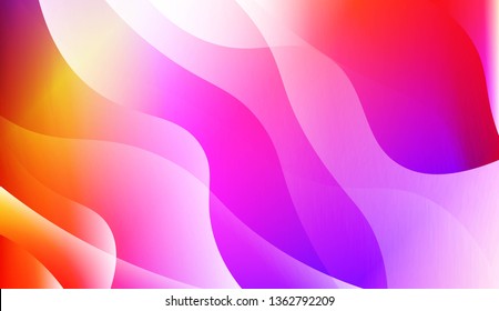 Wavy Background. For Flyer, Brochure, Booklet And Websites Design Vector Illustration with Color Gradient