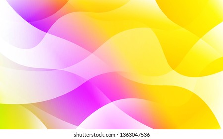 Wavy Background. For Flyer, Brochure, Booklet And Websites Design Vector Illustration with Color Gradient