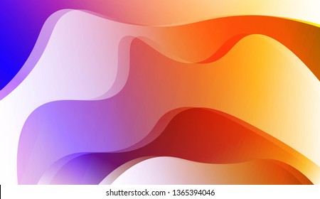 Wavy Background. For Flyer, Brochure, Booklet And Websites Design Vector Illustration with Color Gradient