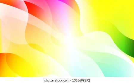Wavy Background. For Flyer, Brochure, Booklet And Websites Design Vector Illustration with Color Gradient
