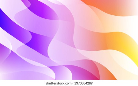 Wavy Background. For Flyer, Brochure, Booklet And Websites Design Vector Illustration with Color Gradient