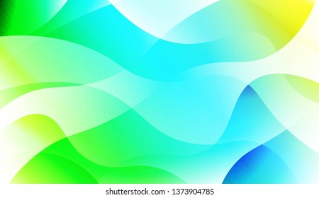 Wavy Background. For Flyer, Brochure, Booklet And Websites Design Vector Illustration with Color Gradient