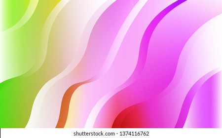 Wavy Background. For Flyer, Brochure, Booklet And Websites Design Vector Illustration with Color Gradient