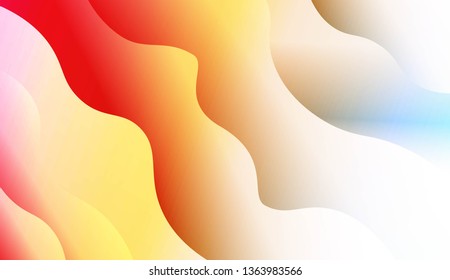 Wavy Background. For Futuristic Ad, Booklets. Vector Illustration with Color Gradient