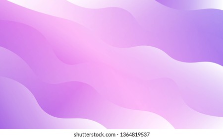 Wavy Background. For Futuristic Ad, Booklets. Vector Illustration with Color Gradient