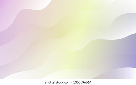 Wavy Background. For Futuristic Ad, Booklets. Vector Illustration with Color Gradient