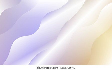 Wavy Background. For Futuristic Ad, Booklets. Vector Illustration with Color Gradient