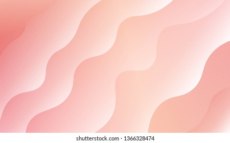 Wavy Background. For Futuristic Ad, Booklets. Vector Illustration with Color Gradient