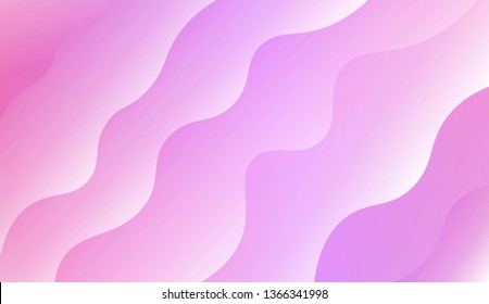 Wavy Background. For Futuristic Ad, Booklets. Vector Illustration with Color Gradient