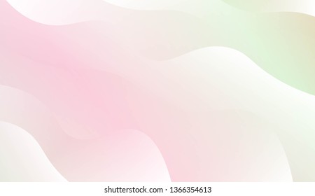 Wavy Background. For Futuristic Ad, Booklets. Vector Illustration with Color Gradient