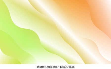 Wavy Background. For Futuristic Ad, Booklets. Vector Illustration with Color Gradient