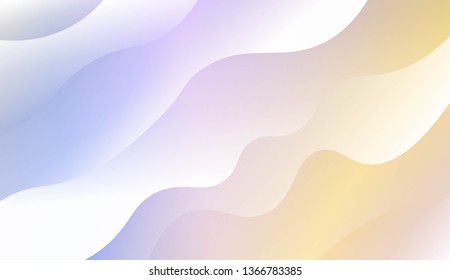 Wavy Background. For Futuristic Ad, Booklets. Vector Illustration with Color Gradient