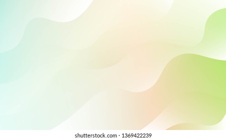 Wavy Background. For Futuristic Ad, Booklets. Vector Illustration with Color Gradient