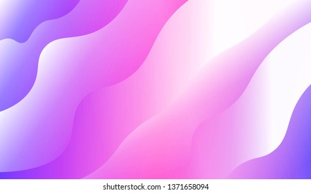 Wavy Background. For Futuristic Ad, Booklets. Vector Illustration with Color Gradient