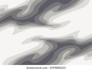 Wavy background with gradient contour line pattern