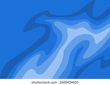 Wavy background with gradient contour line pattern