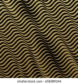 Wavy background. Grainy dotwork design. Pointillism pattern with optical illusion. Stippled vector illustration.