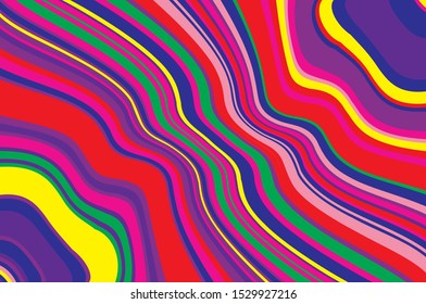 Wavy background. Graphic design geometric shape. Banner template. Cover layout template. Colorful hipster style. Flyer, banner. Color geometric pattern. Vibrant gradient shape.