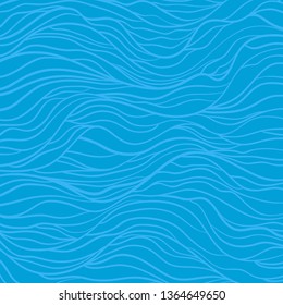 Wavy background. Hand drawn abstract waves. Stripe texture with many lines. Waved pattern. Colored illustration for banners, flyers or posters