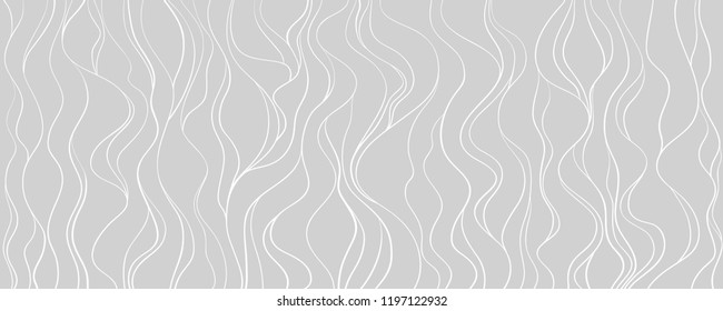 Wavy Hintergrund. Handgezeichnete Wellen. Nahtlose Tapete auf waagerechter Oberfläche. Streifenstruktur mit vielen Linien. Gewebtes Muster. Line Art. Druck für Banner, Flyer oder Poster