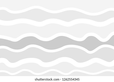 Wavy background. Hand drawn waves. Texture with many lines. Waved pattern. Black and white illustration for banners, flyers or posters