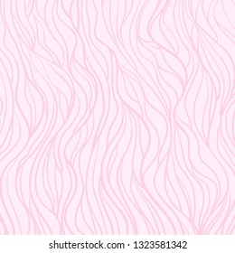 Wavy background. Hand drawn waves. Abstract wallpaper on surface. Stripe texture with many lines. Waved pattern. Line art. Colorful illustration