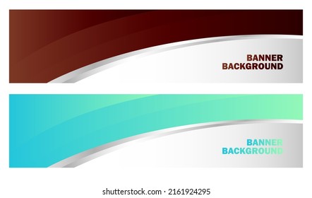 Wavy Background Headers Set	 Banner