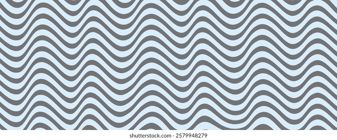 Wavy background with light blue and gray colors. The background features a smooth, flowing texture with light blue and gray tones. Psychedelic pattern background vector. Blue background.