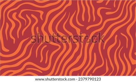 Wavy background. Line art. Floral motifs, rough pain texture, natural earth colors. Abstract diagonal linear geometric seamless pattern. Simple background with contour line pattern.