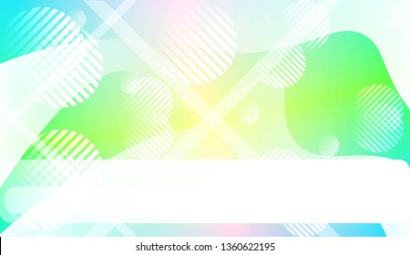 Wavy Background with Lines, Circle. For Cover Page, Landing Page, Banner. Vector Illustration.