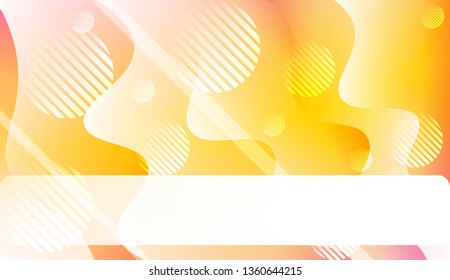 Wavy Background with Lines, Circle. For Cover Page, Landing Page, Banner. Vector Illustration.