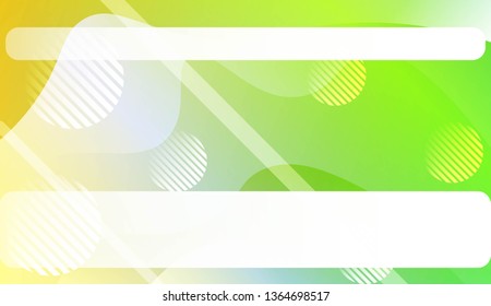 Wavy Background with Lines, Circle. For Cover Page, Landing Page, Banner. Vector Illustration.