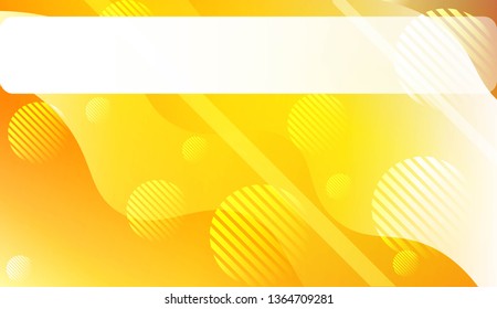 Wavy Background with Lines, Circle. For Cover Page, Landing Page, Banner. Vector Illustration.