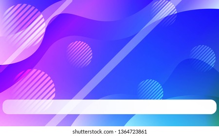 Wavy Background with Lines, Circle. For Cover Page, Landing Page, Banner. Vector Illustration.