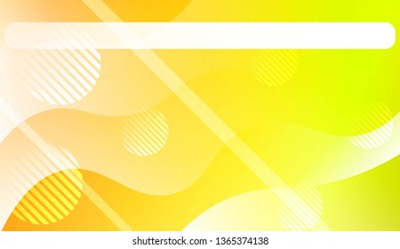 Wavy Background with Lines, Circle. For Cover Page, Landing Page, Banner. Vector Illustration.