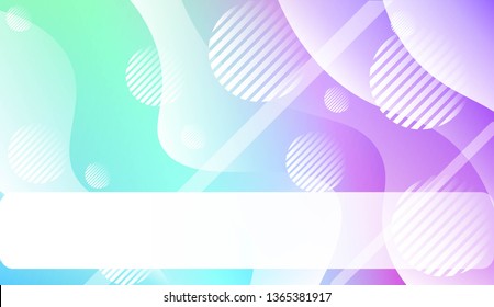 Wavy Background with Lines, Circle. For Cover Page, Landing Page, Banner. Vector Illustration.