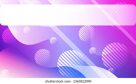 Wavy Background with Lines, Circle. For Cover Page, Landing Page, Banner. Vector Illustration.