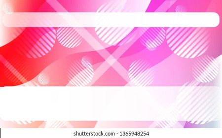 Wavy Background with Lines, Circle. For Cover Page, Landing Page, Banner. Vector Illustration.