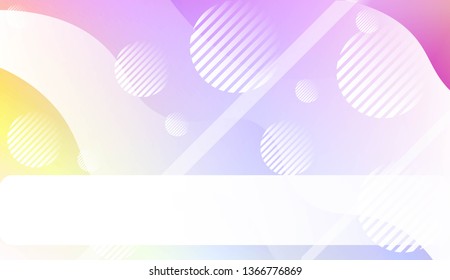 Wavy Background with Lines, Circle. For Cover Page, Landing Page, Banner. Vector Illustration.