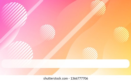 Wavy Background with Lines, Circle. For Cover Page, Landing Page, Banner. Vector Illustration.