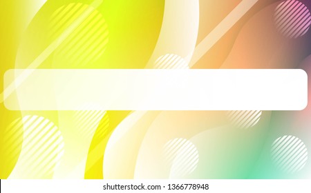 Wavy Background with Lines, Circle. For Cover Page, Landing Page, Banner. Vector Illustration.