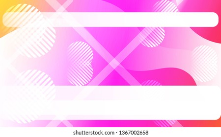 Wavy Background with Lines, Circle. For Cover Page, Landing Page, Banner. Vector Illustration.